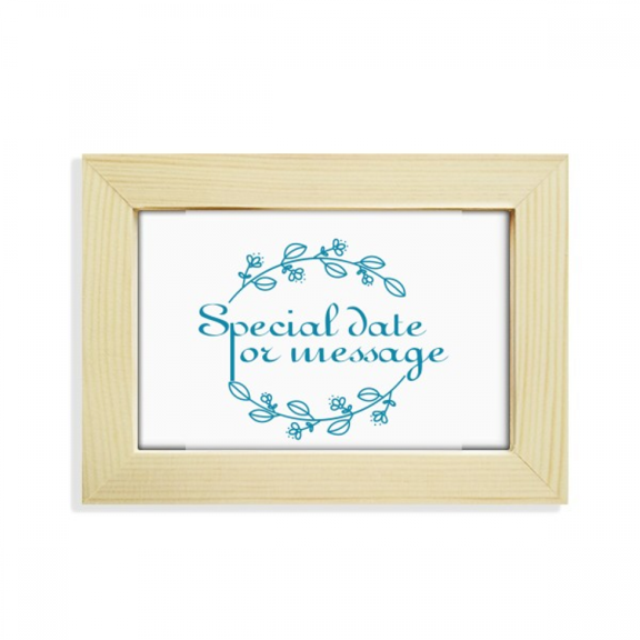 Special Date Information Wreath Desktop Decorate Photo Frame Picture Art Painting 5x7 inch
