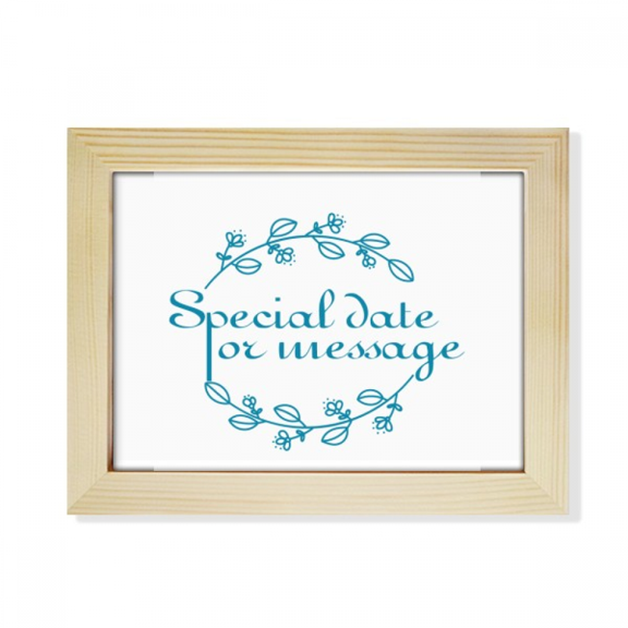 Special Date Information Wreath Desktop Photo Frame Picture Art Decoration Painting 6x8 inch