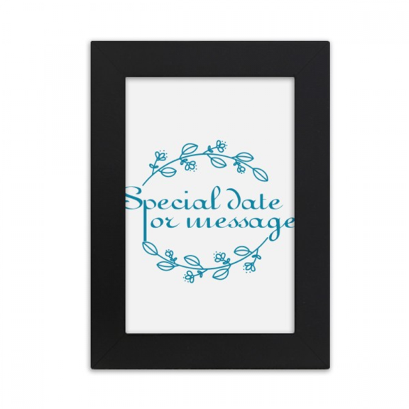 Special Date Information Wreath Desktop Photo Frame Picture Display Art Painting Exhibit