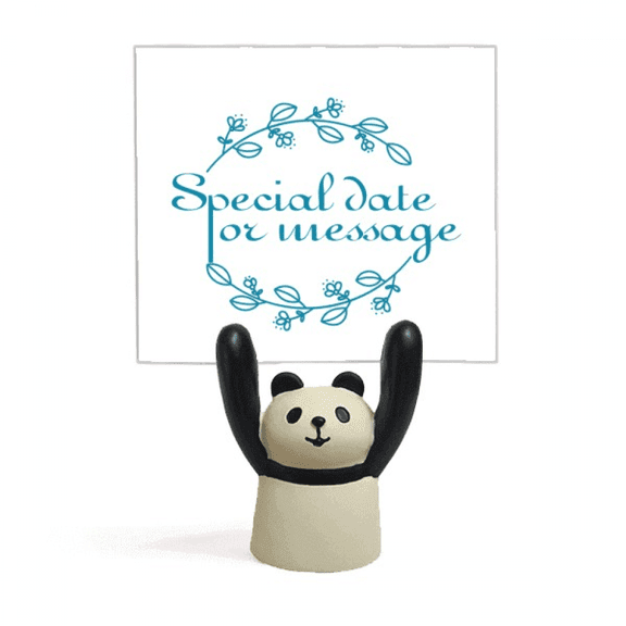 Special Date Information Wreath Memo Holder Cartoon Animal Panda Stand Decoration