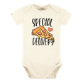 thumbnail image 1 of Special Delivery Cute Baby Bodysuit Pizza Tshirt Premium Custom Baby Clothes Unisex Baby Gift for Mom Newborn 0-3m Natural, 1 of 2