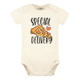 thumbnail image 1 of Special Delivery Cute Baby Bodysuit Pizza Tshirt Premium Custom Baby Clothes Unisex Baby Gift for Mom Newborn 12m Natural, 1 of 2