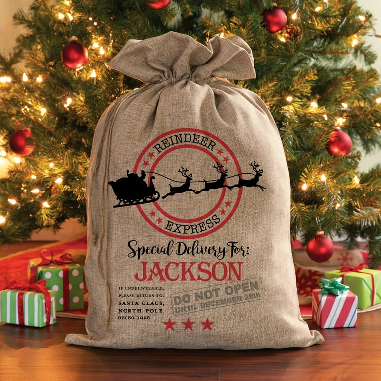 Personalized christmas gift sacks sale