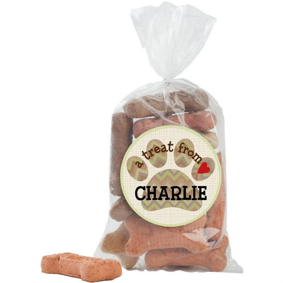 Special Dog Personalized 24-Piece Sticker and Treat Bag Set
