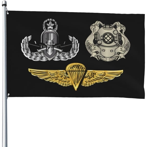 Special EOD Airborne First Class Diver Banner Outdoor Flag House Flag Garden Flag Yard Flag 4x6ft