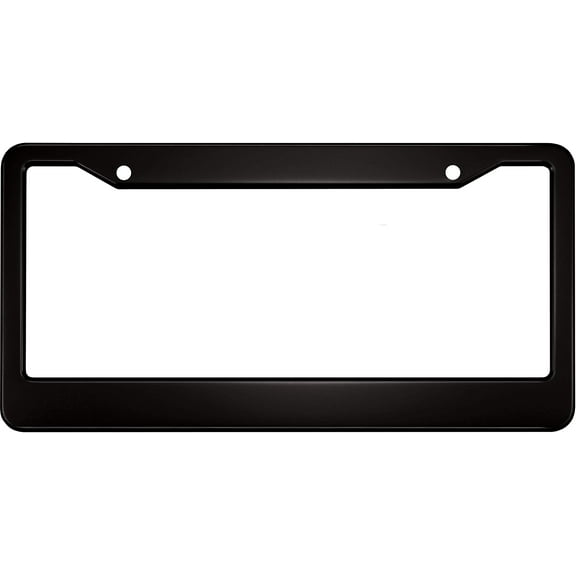 Special Edition Anodized Aluminum CAR License Plate Frame - Black
