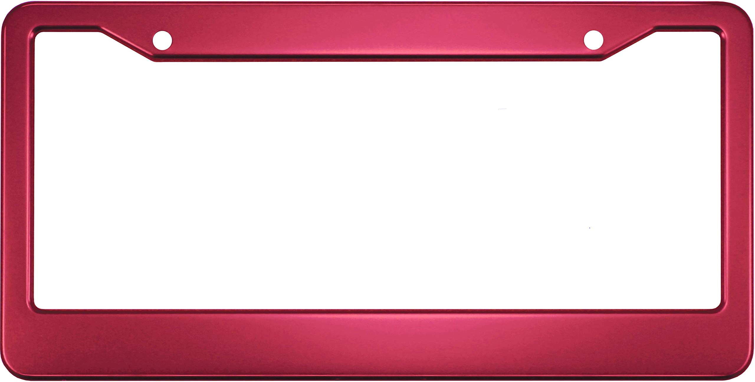 Special Edition Anodized Aluminum CAR License Plate Frame - Dark Pink