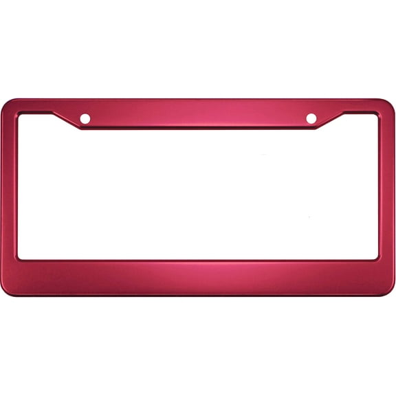 Special Edition Anodized Aluminum CAR License Plate Frame - Dark Pink