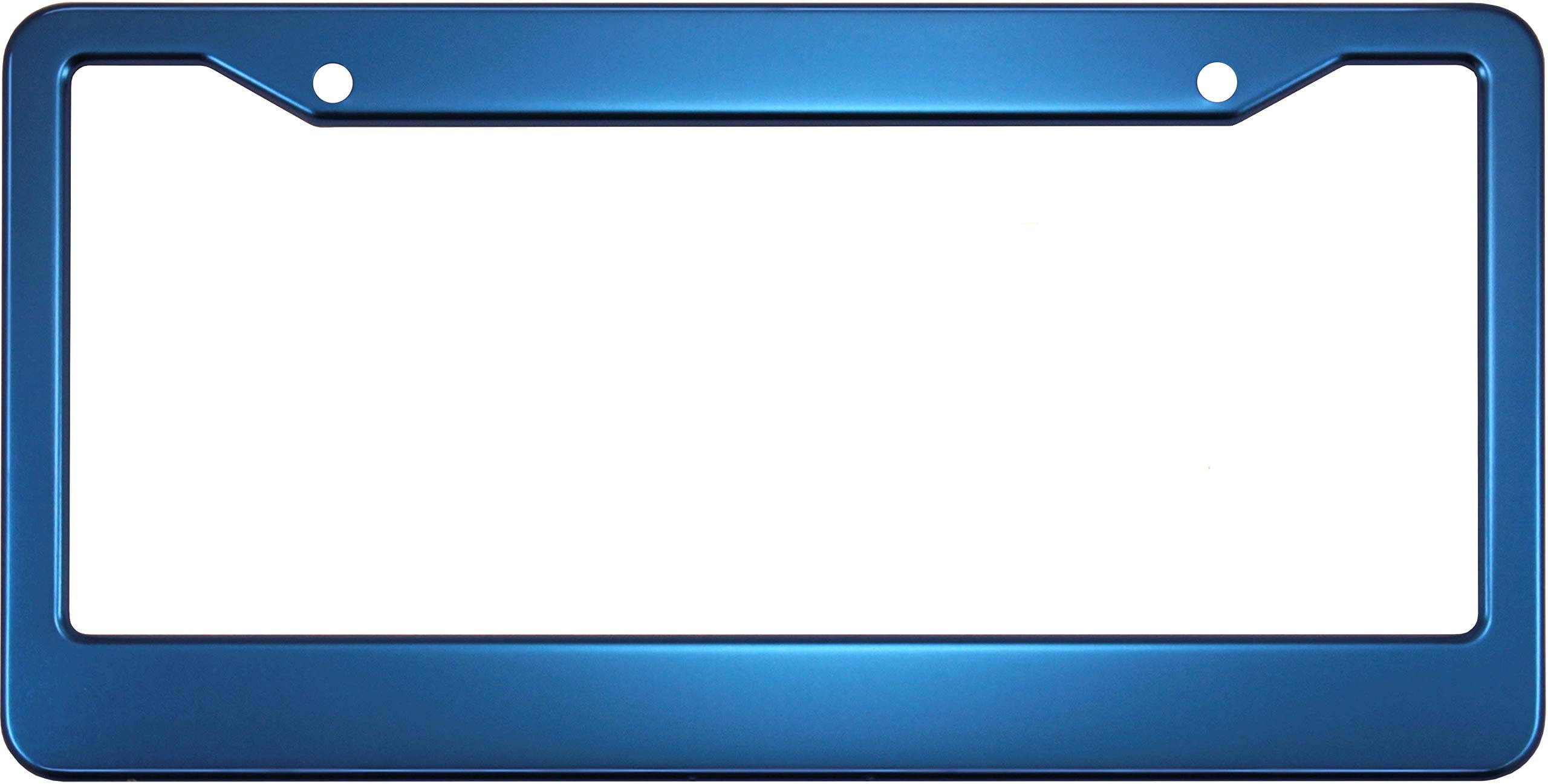 Special Edition Anodized Aluminum CAR License Plate Frames - Blue