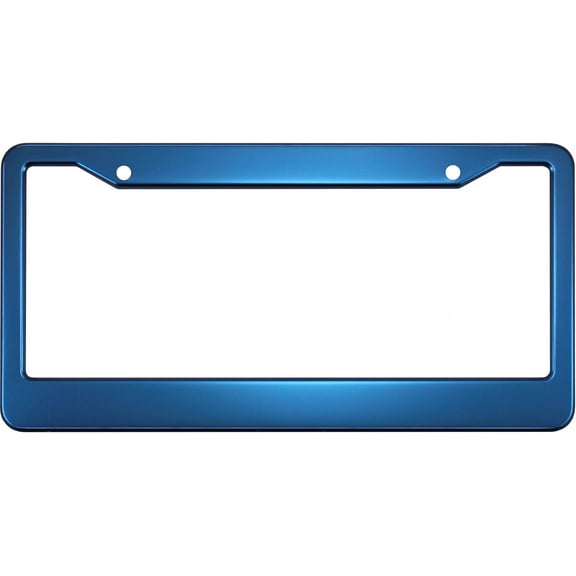 Special Edition Anodized Aluminum CAR License Plate Frames - Blue