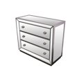 thumbnail image 1 of Special Edition Jameson 3-Drawer Solid Wood Chest in Silver With Mirrored Inlays, 1 of 3