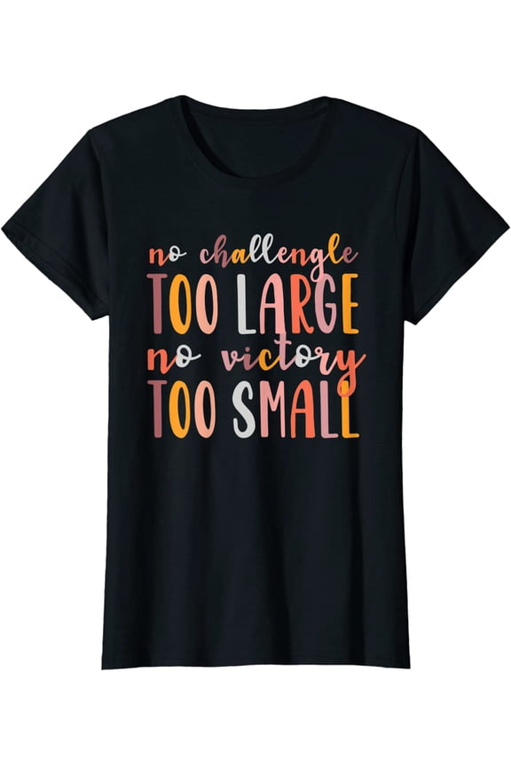 Special Education SPED No Challenge Too Large Retro T-Shirt