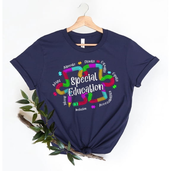 Special Education T-ShirtInclusive Learning Puzzle Piece Design All Size S-5Xl