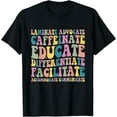 thumbnail image 1 of Special Education Teacher Laminate Accommodate Collaborate T-Shirt, 1 of 3