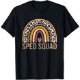 thumbnail image 1 of Special Education Teacher SPED Leopard Boho Rainbow T-Shirt, 1 of 4