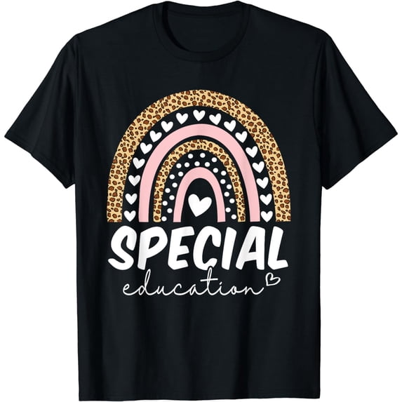 Special Education Teacher Shirt Team Sped Squad Crew Rainbow T-Shirt