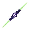 thumbnail image 1 of Special Effects Flash Duel Laser Sword, Flaming Spinning Dual-Blade Lightsaber, 7-Color Light-Up War Toy, Cool Role-Play Costume Party Decor Christmas Birthday Gift(Green), 1 of 9