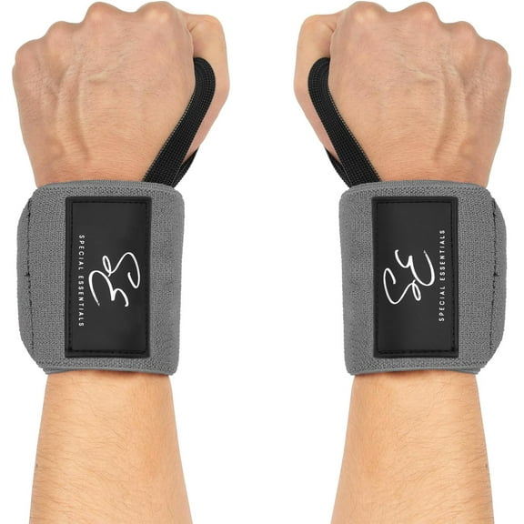 Special Essentials 18" Weightlifting Wrist Wraps – Flexible & Stiff Fit with Enhanced Support for Men & Women, for Gym, Powerlifting, and Strength Training