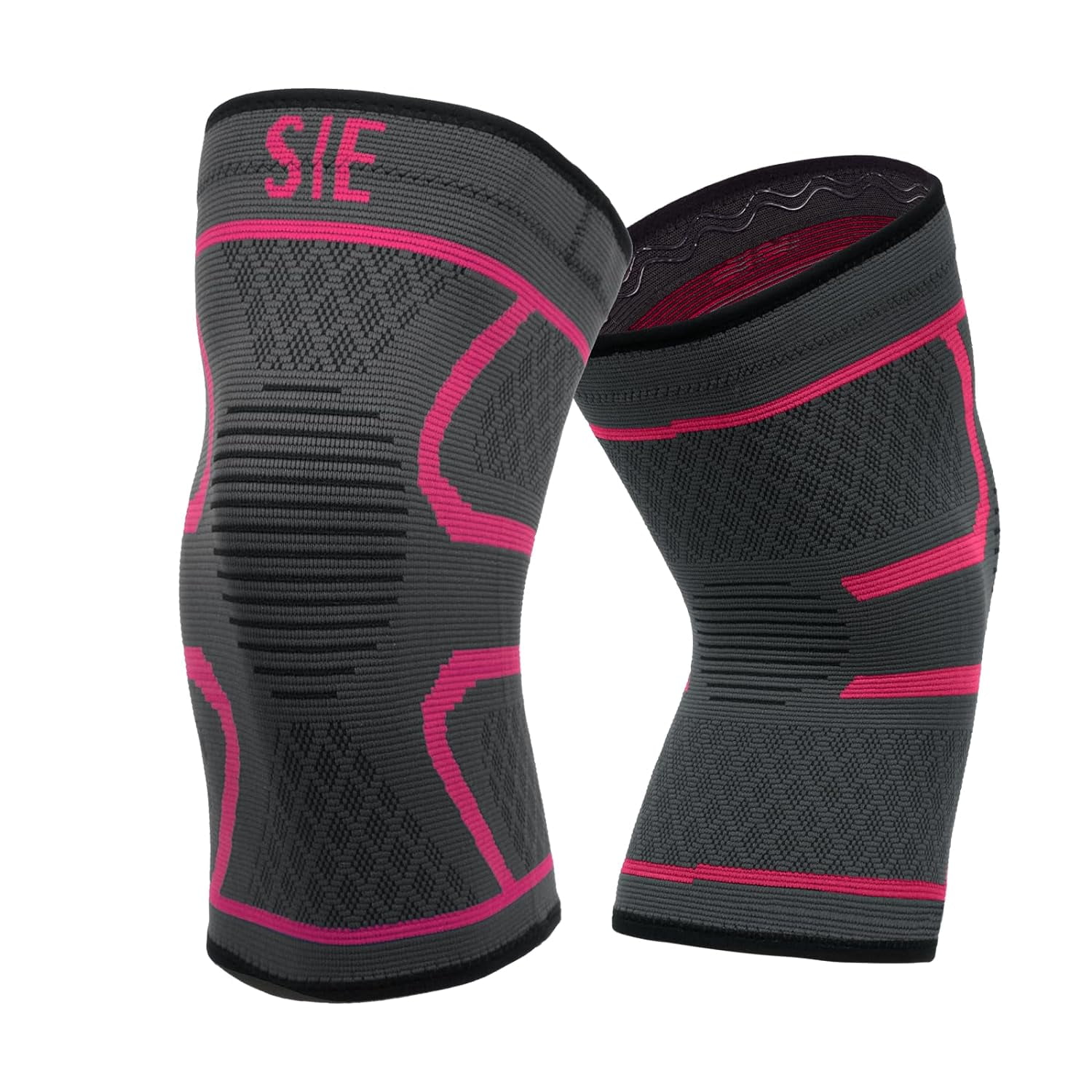Special Essentials 2 Pack Knee Braces for Men and Women - Compression Sleeves for Pain Relief, Support for Meniscus Tears, ACL, and Arthritis - Effective for Gym and Weightlifting