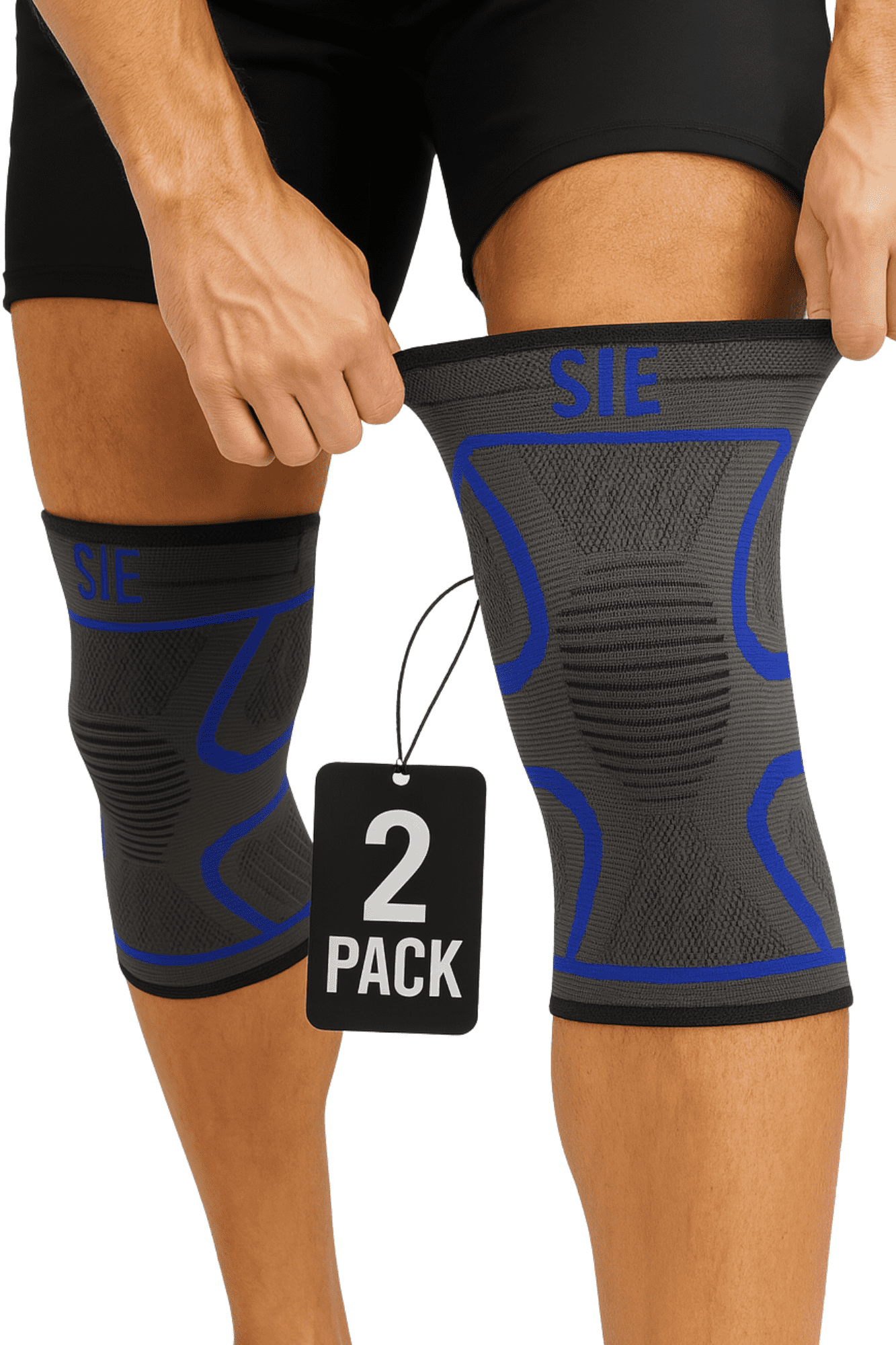 Special Essentials 2 Pack Knee Braces for Men and Women - Compression ...