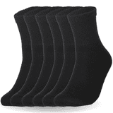 6 Pair Diabetic Ankle Circulatory Socks Health Support Mens Fit Grey ...
