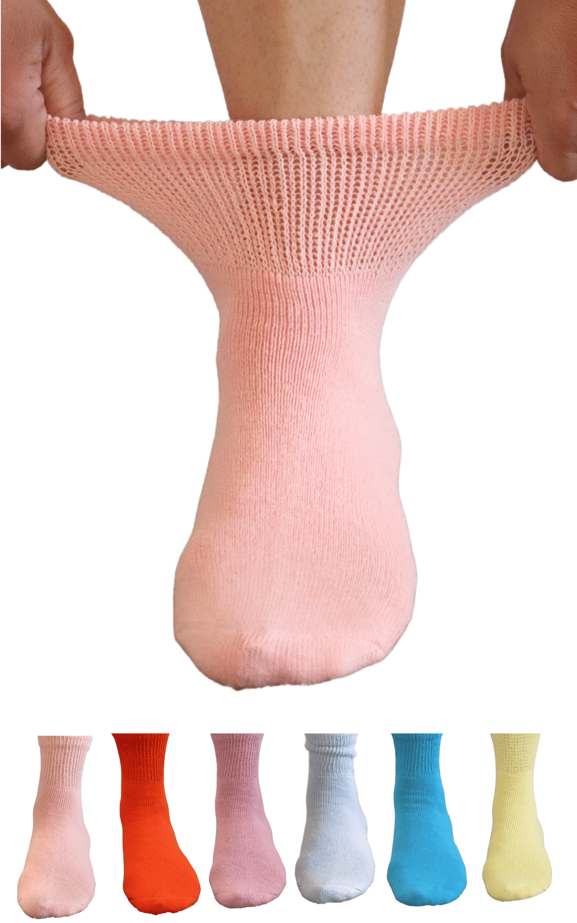 Special Essentials 6 Pairs Women's NonBinding Diabetic & Circulator