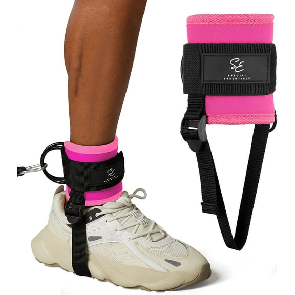 Special Essentials Ankle Strap for Cable Machine & Resistance Bands Premium Neoprene Gym & Workout Kickback Ankle Cuffs with Adjustable Foot Strap for Enhanced Leg & Glute Exercises