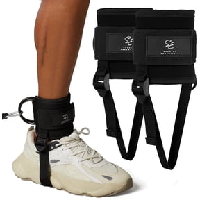 Special Essentials Ankle Strap for Cable Machine & Resistance Bands – Neoprene Kickback Cuffs with Adjustable Foot Strap for Glutes & Legs