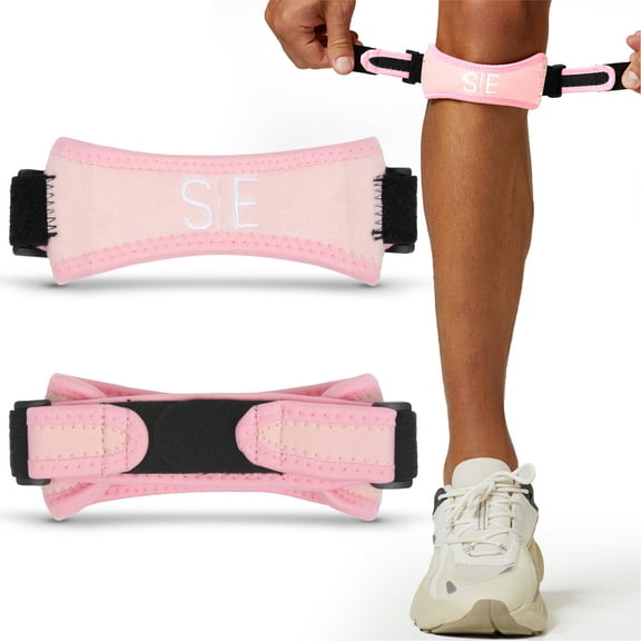 Special Essentials Patellar Tendon Knee Support Strap - Adjustable Brace with Compression Pad for Pain Relief, Stability - Suitable for All Sports & Workouts (2 Pack)