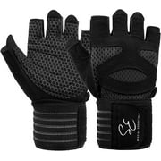 Special Essentials Weight Lifting Gym Gloves for Men & Women 1 Pair of Workout Gloves with Non-Slip Neoprene Padding & Wrist Strap – for Exercise, Cycling & Tra