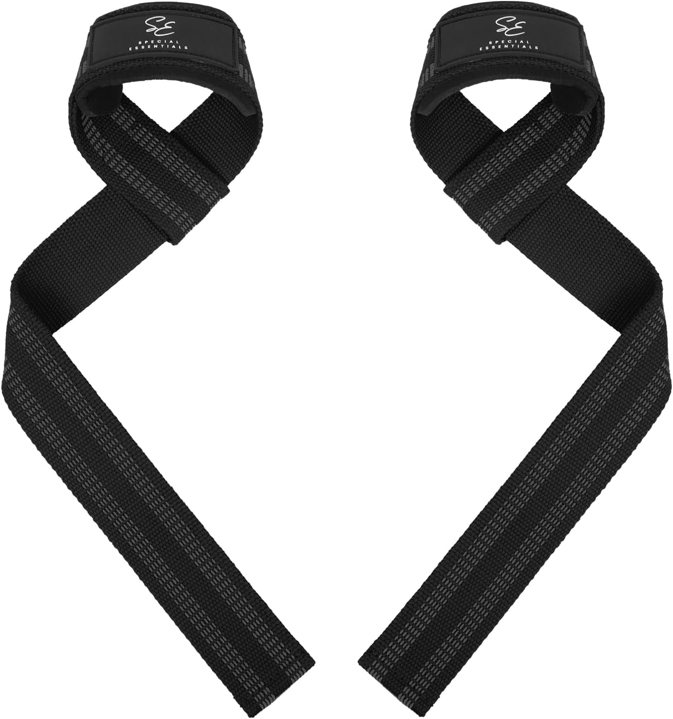 Weightlifting Hooks Made of Iron w/ Wrist Straps, Blue - Estremo Fitness