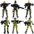 thumbnail image 1 of Special Forces Army Swat Soldiers With Weapons And Accessories (6 Pack), 1 of 1