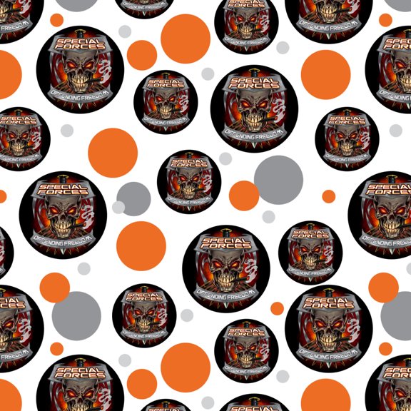 Special Forces Defending Freedom Skull Bullets Premium Gift Wrap Wrapping Paper Roll