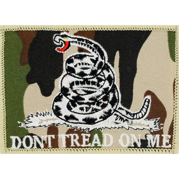 Eagle Emblems PM3139 Patch - Dont Tread on Me - Camo - 3.5 x 2.5 in.