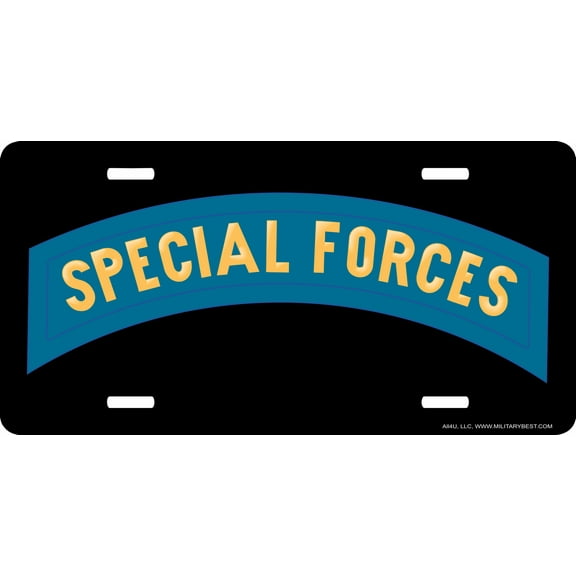 Special Forces Tab License Plate