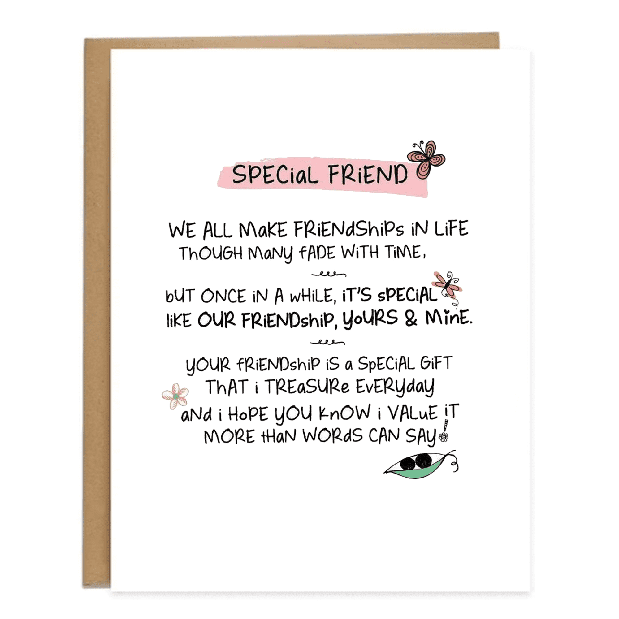 Special Friend Greeting Card – Heartfelt Design for Celebrating