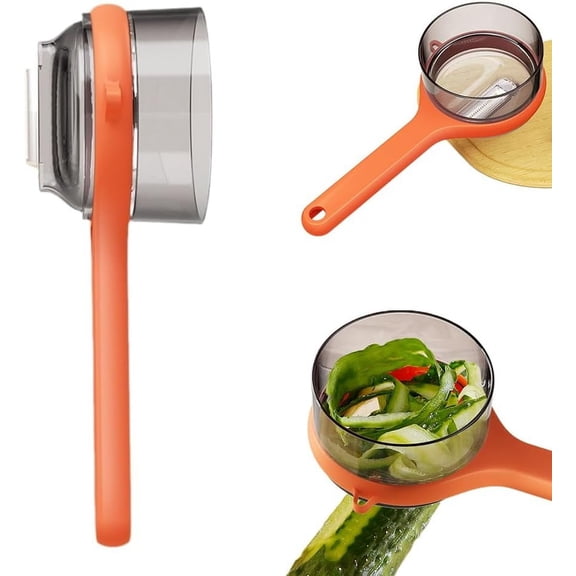 Special Fruit Peeler with Box Storage, Double-Sided Stainless Steel Vegetable Peeler with Catcher Container, Multi-Function Kitchen Peeler with Storage Bucket