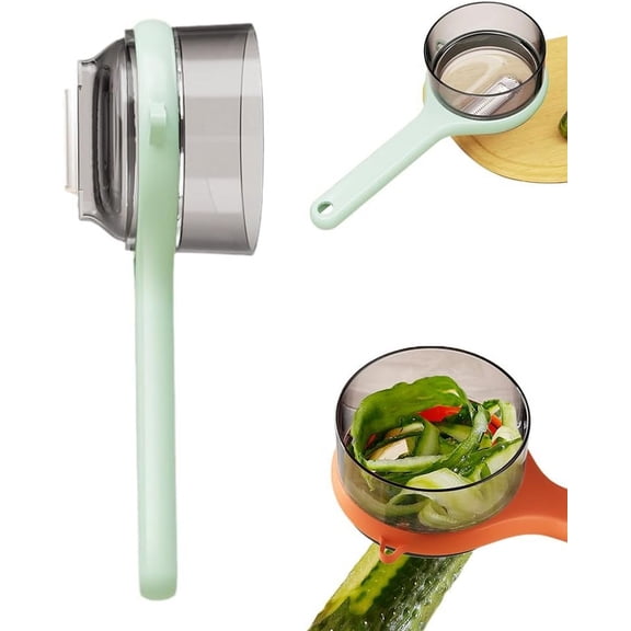 Special Fruit Peeler with Box Storage, Double-Sided Stainless Steel Vegetable Peeler with Catcher Container, Multi-Function Kitchen Peeler with Storage Bucket