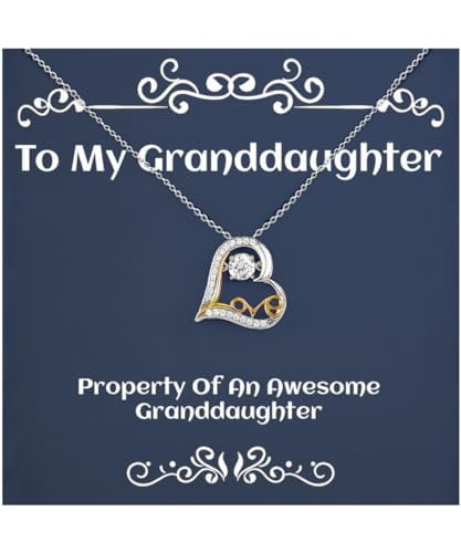 Special Granddaughter Gifts, Property Of An, Birthday Unique Gifts, Love Dancing Necklace For Granddaughter from Grandmother, Funny jewelry, Funny gift, Funny necklace, Funny bracelet, Funny earrings