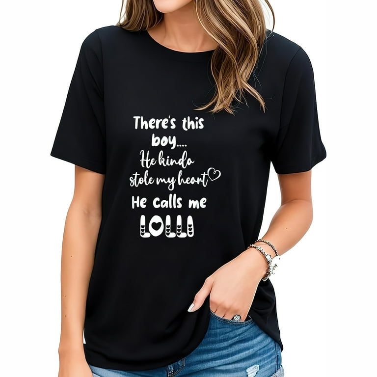 Lolli Tshirt There's This Boy Stole My Heart Calls Me Lolli Lolli Tshirt There's This Boy Stole My Heart Calls Me Lolli