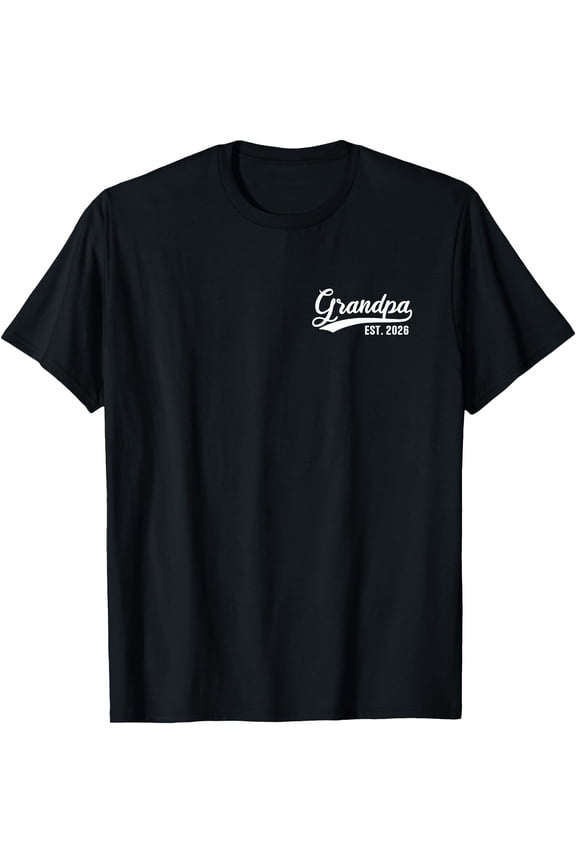 Special Grandpa Est. 2026 T-Shirt for Expecting Grandfather Announcement Gift