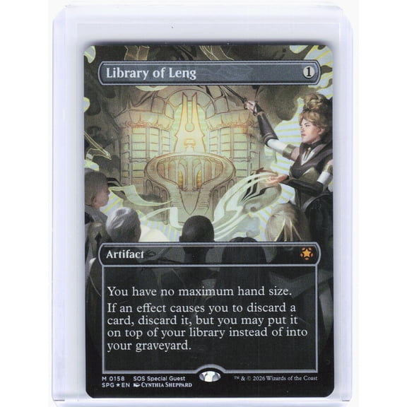 Special Guests Library of Leng (Borderless) Foil Mythic #158