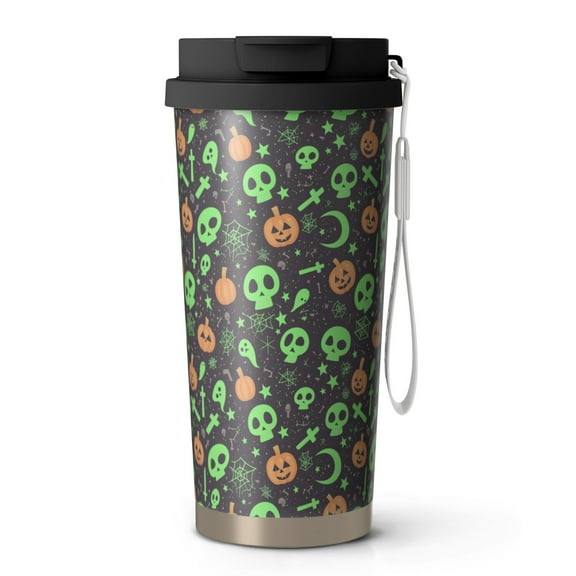Special To Halloween, 18oz Double Drinking Coffee Mug – Vacuum Insulated Stainless Steel Travel Cup with Leakproof Lid, 316 Steel Thermos Tumbler for Hot & Cold Beverages