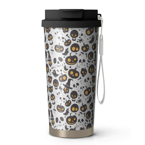 Special To Halloween, 18oz Double Drinking Coffee Mug – Vacuum Insulated Stainless Steel Travel Cup with Leakproof Lid, 316 Steel Thermos Tumbler for Hot & Cold Beverages
