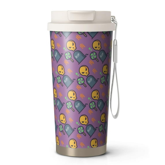 Special To Halloween, 18oz Double Drinking Coffee Mug – Vacuum Insulated Stainless Steel Travel Cup with Leakproof Lid, 316 Steel Thermos Tumbler for Hot & Cold Beverages