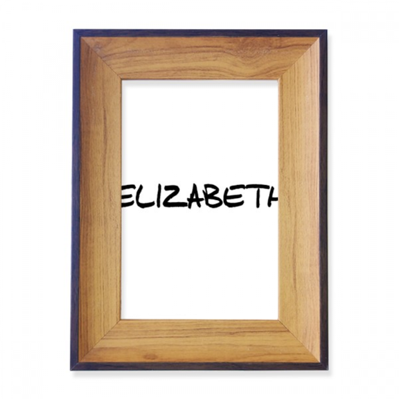 Special Handwriting English Name ELIZABETH Photo Frame Exhibition Display Art Desktop Painting