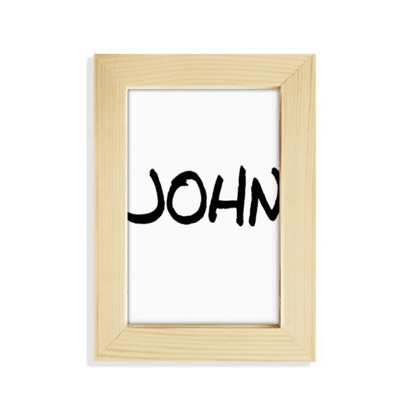 Special Handwriting English Name JOHN Desktop Display Photo Frame Picture Art Painting 5x7 inch