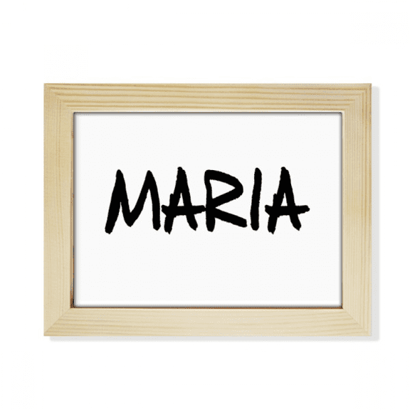 Special Handwriting English Name MARIA Desktop Photo Frame Picture Art Decoration Painting 6x8 inch