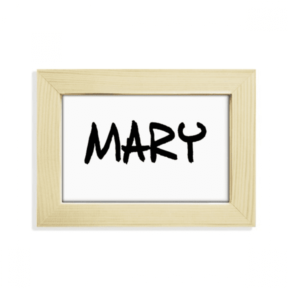 Special Handwriting English Name MARY Desktop Decorate Photo Frame Picture Art Painting 5x7 inch