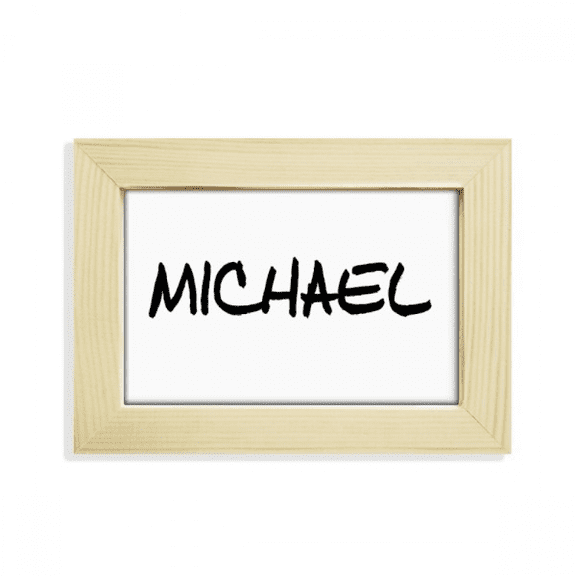 Special Handwriting English Name MICHAEL Desktop Decorate Photo Frame Picture Art Painting 5x7 inch